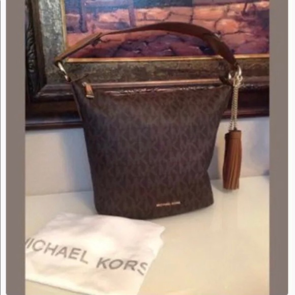 NWT Michael Kors Convertible Shoulder Bag MK Logo - Picture 2 of 11